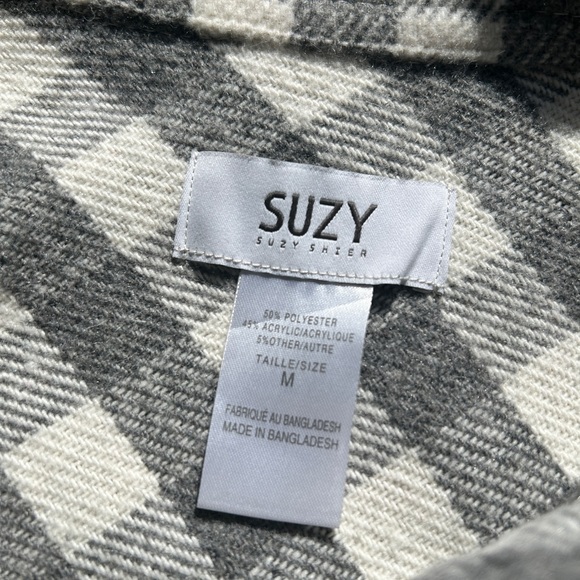 Light Grey Plaid Jacket - Picture 6 of 6